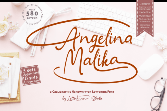 Angelina Malika: A Calligraphic Typeface for Elegant Branding