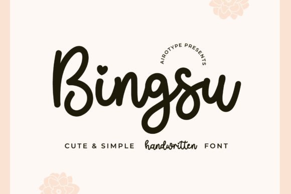 Bingsu: The Handwritten Font That Feels Like a Warm Hug