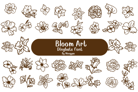 Bloom Art: A Font System for Vibrant Brand Identities