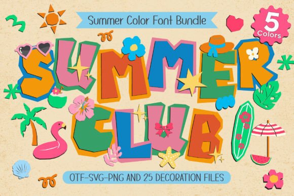 Capture the Season's Energy with the Summer Club Font