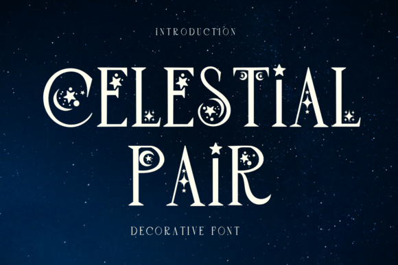 Celestial Pair: A Font That Captures the Magic of a Starry Night