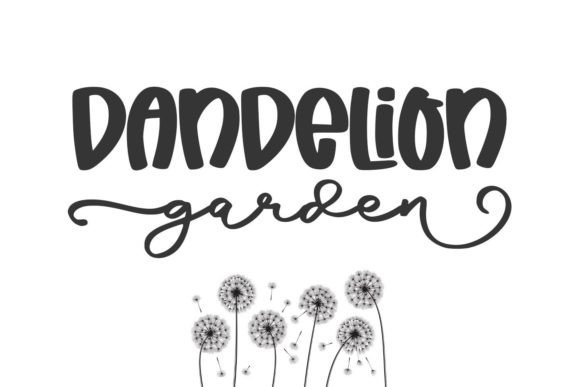 Dandelion Garden Duo: A Fresh Font for Creative Projects