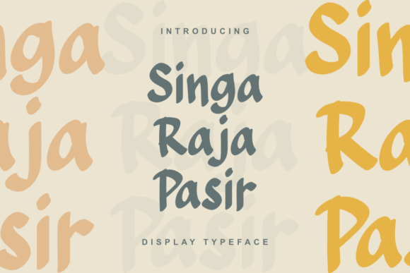 Discovering Singa Raja Pasir: Desert-Inspired Typography