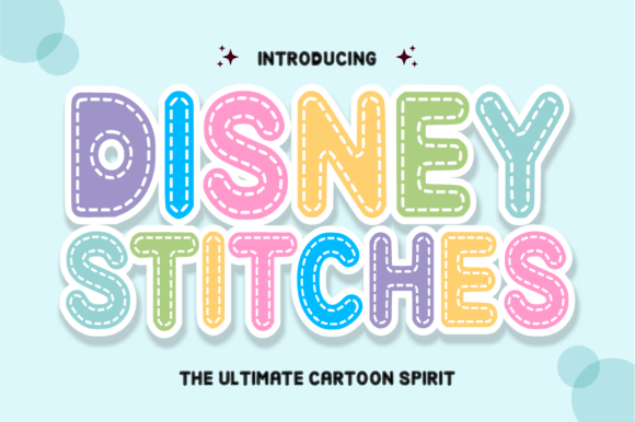 Disney Stitches: A Font with Handcrafted Charm