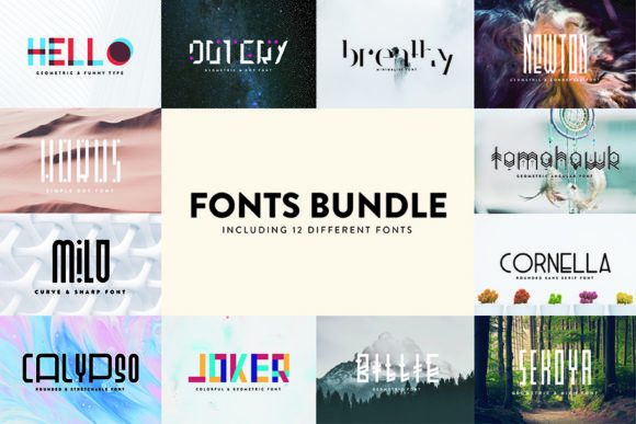 Fonts Bundle Vol 1: Your All-in-One Design Toolkit