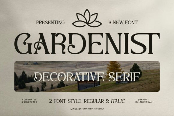 Gardenist: The Decorative Serif for Modern Branding