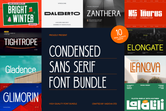 Mastering Modern Design with Condensed Sans Serif Fonts