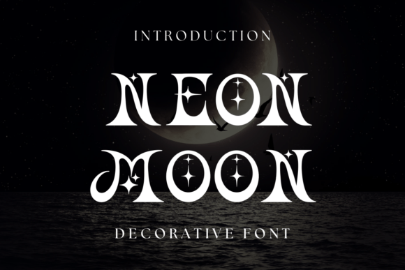 Neon Moon: A Gorgeous Decorative Font for Creative Projects