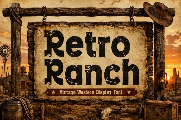 Retro Ranch: The Font That Brings Rustic Charm to Modern Design