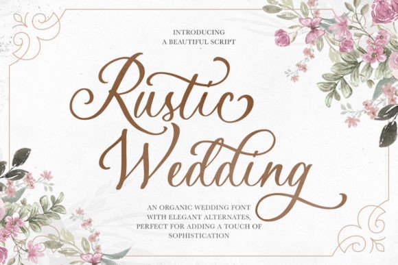 Rustic Wedding: The Handmade Script Font for Authentic Design