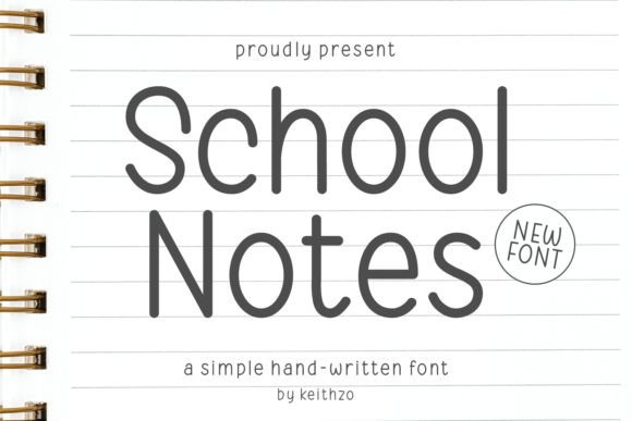 School Notes: A Charming Handwritten Font for Creative Projects