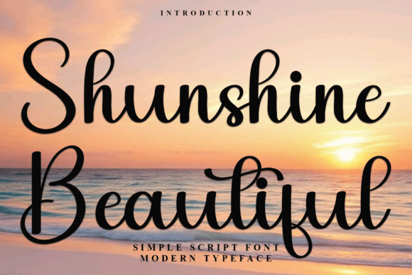 Shunshine Beautiful: A Font with a Distinctive, Soft Touch