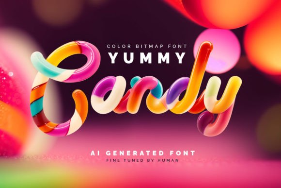 Yummy Candy: A Sweet Color Font for Bold, Modern Design